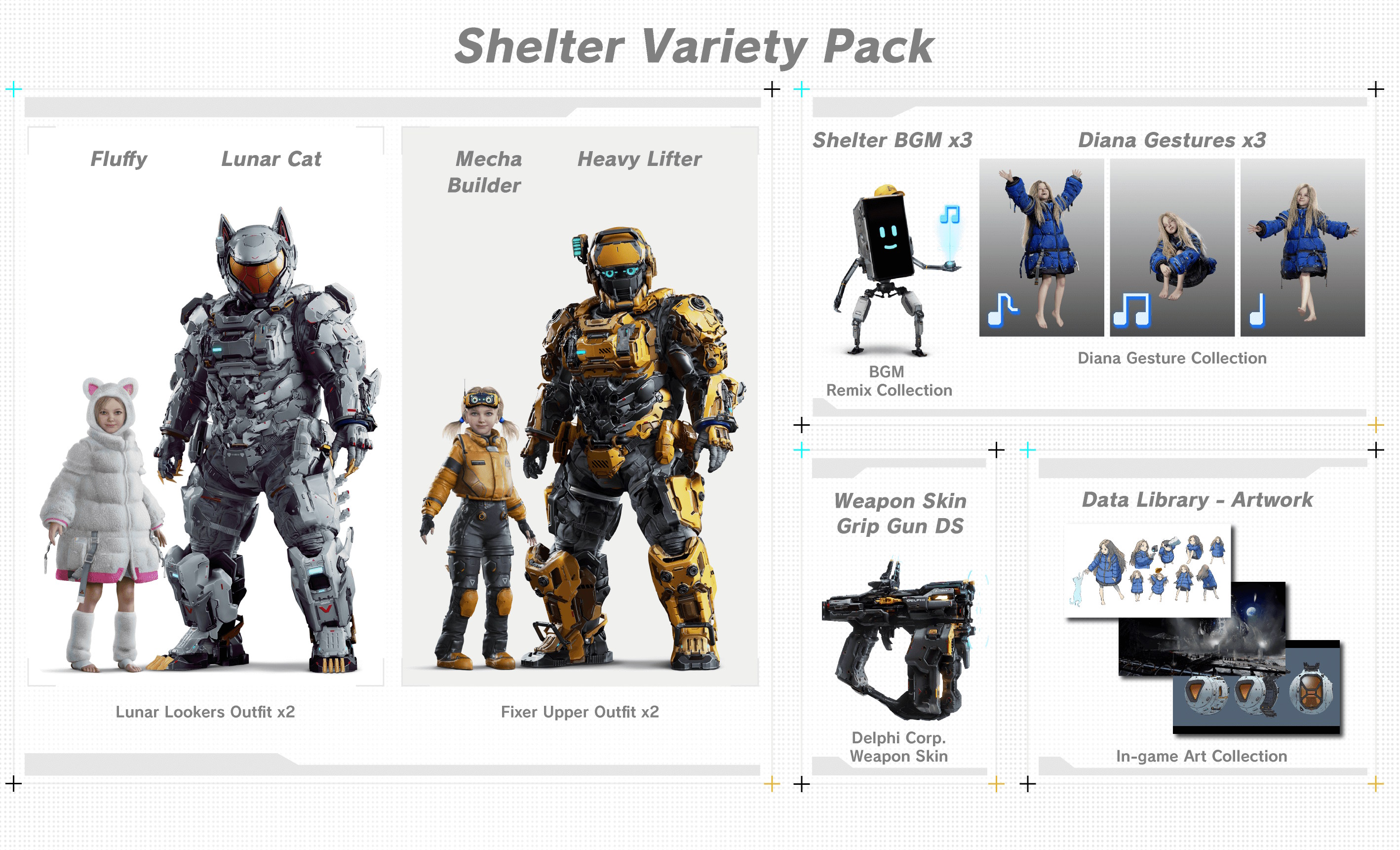 PRAGMATA - Shelter Variety Pack