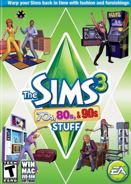 The Sims 3 - 70's, 80's and 90's постер (cover)