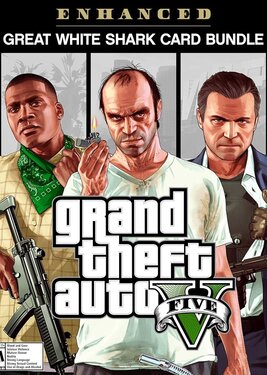 Grand Theft Auto V - Enhanced & Great White Shark Card Bundle постер (cover)