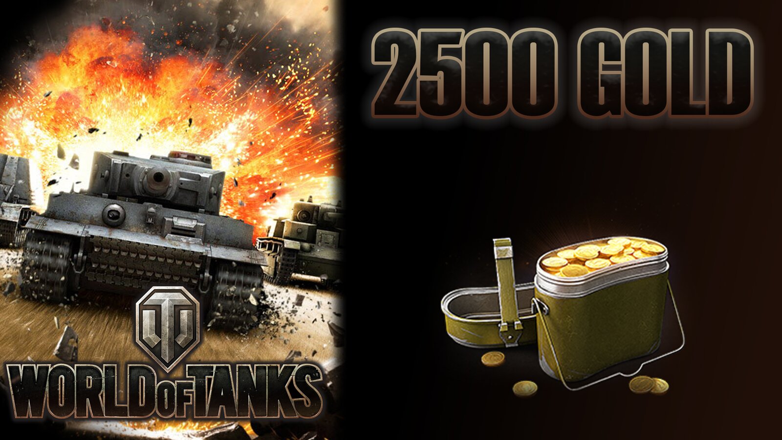 World of Tanks - 2500 Gold