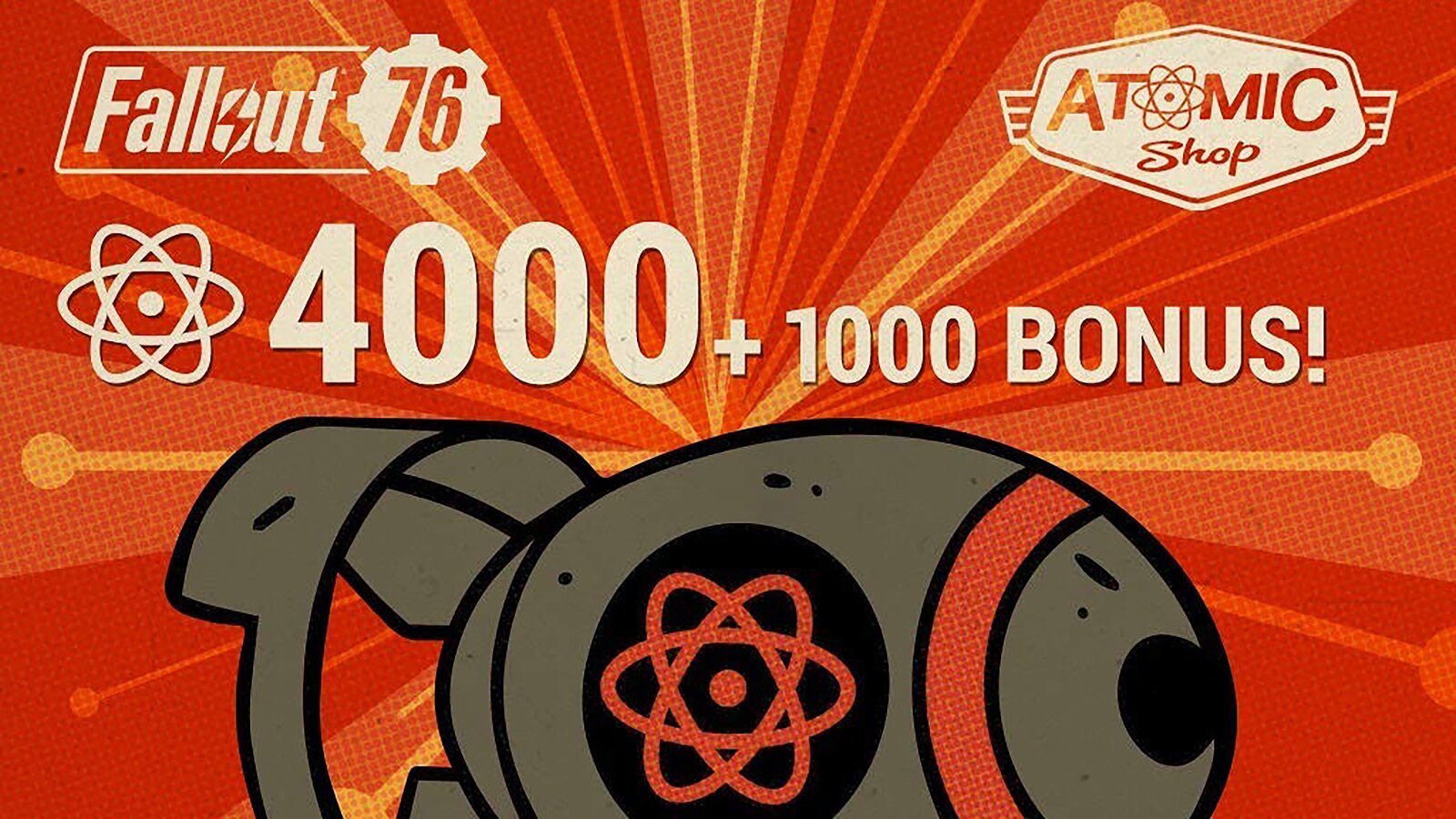Fallout 76: 4000 (+100 Bonus) Atoms