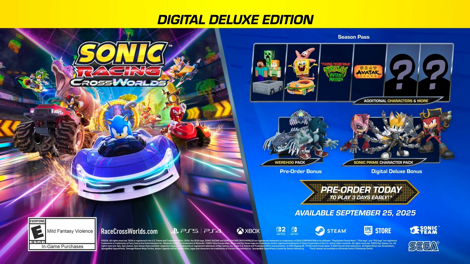 Sonic Racing: CrossWorlds - Deluxe Edition