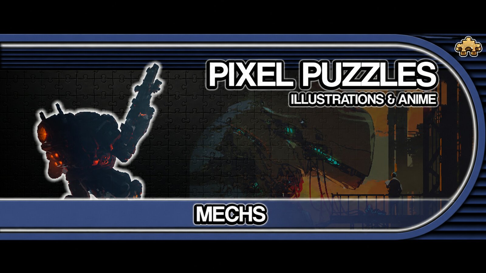 Pixel Puzzles Illustrations & Anime - Jigsaw Pack: Mechs
