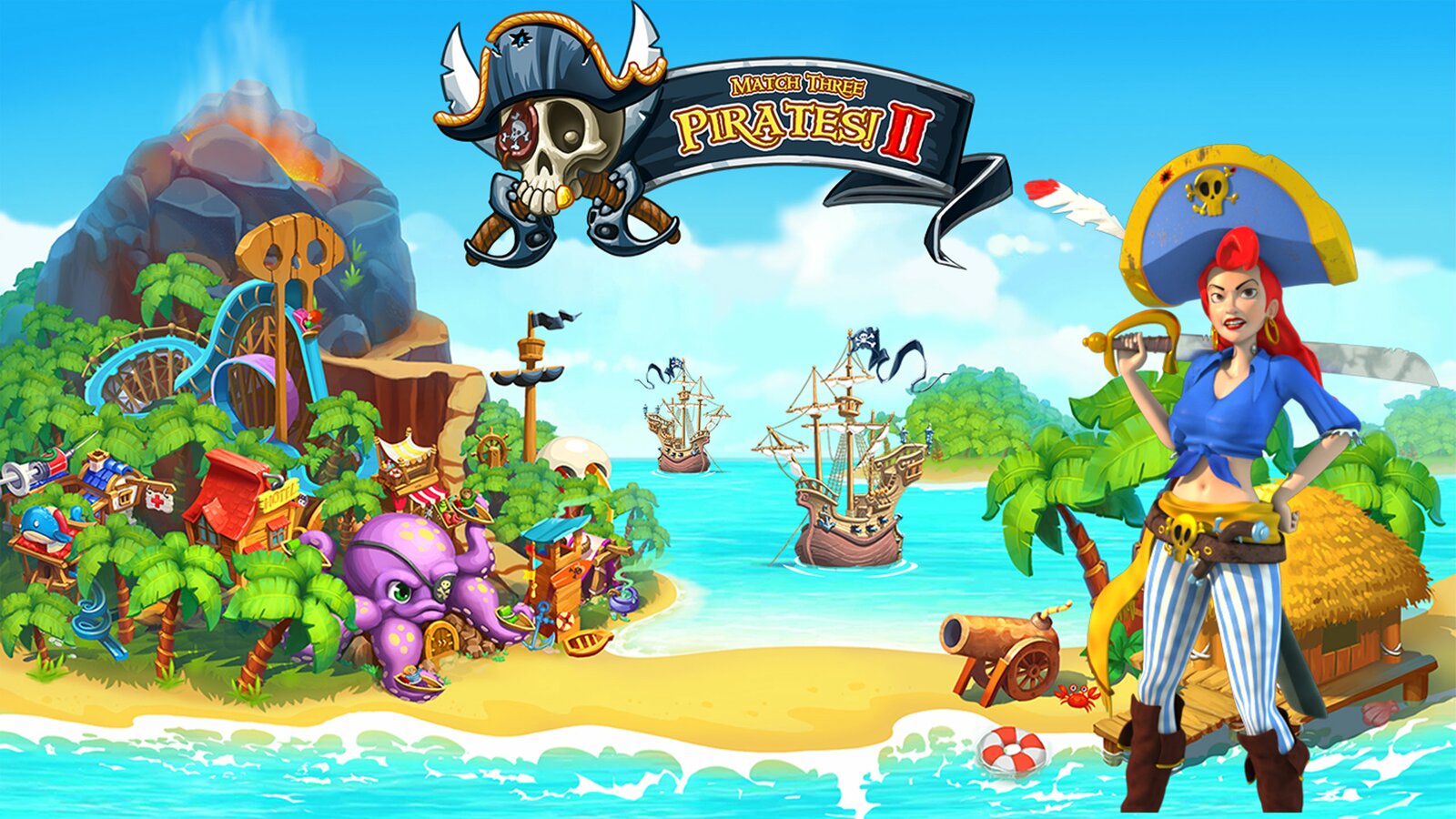 Match Three Pirates 2