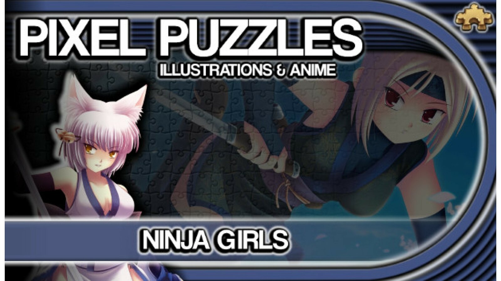 Pixel Puzzles Illustrations & Anime - Jigsaw Pack: Ninja Girls