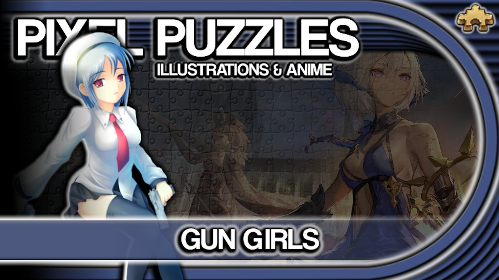 Pixel Puzzles Illustrations & Anime - Jigsaw Pack: Gun Girls