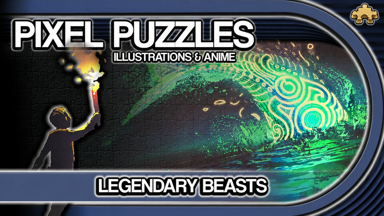 Pixel Puzzles Illustrations & Anime - Jigsaw Pack: Legendary Beasts