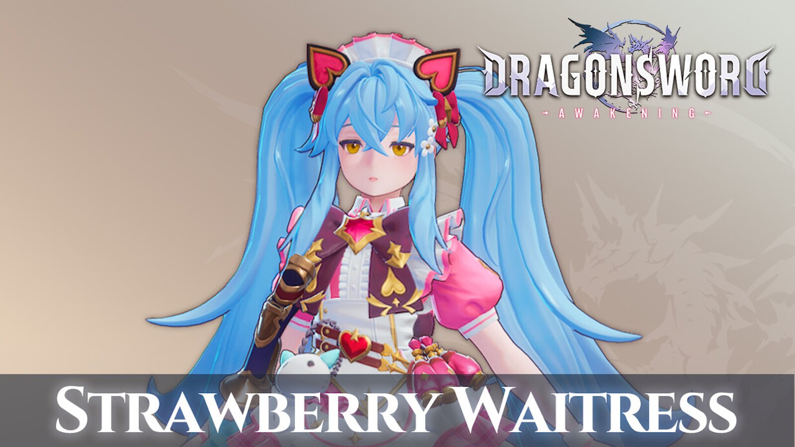DragonSword: Awakening - Costume: Wild Strawberry Waitress