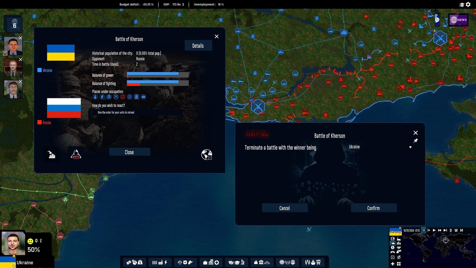 Add-on God' N Spy - Geo-Political Simulator 2026 Edition