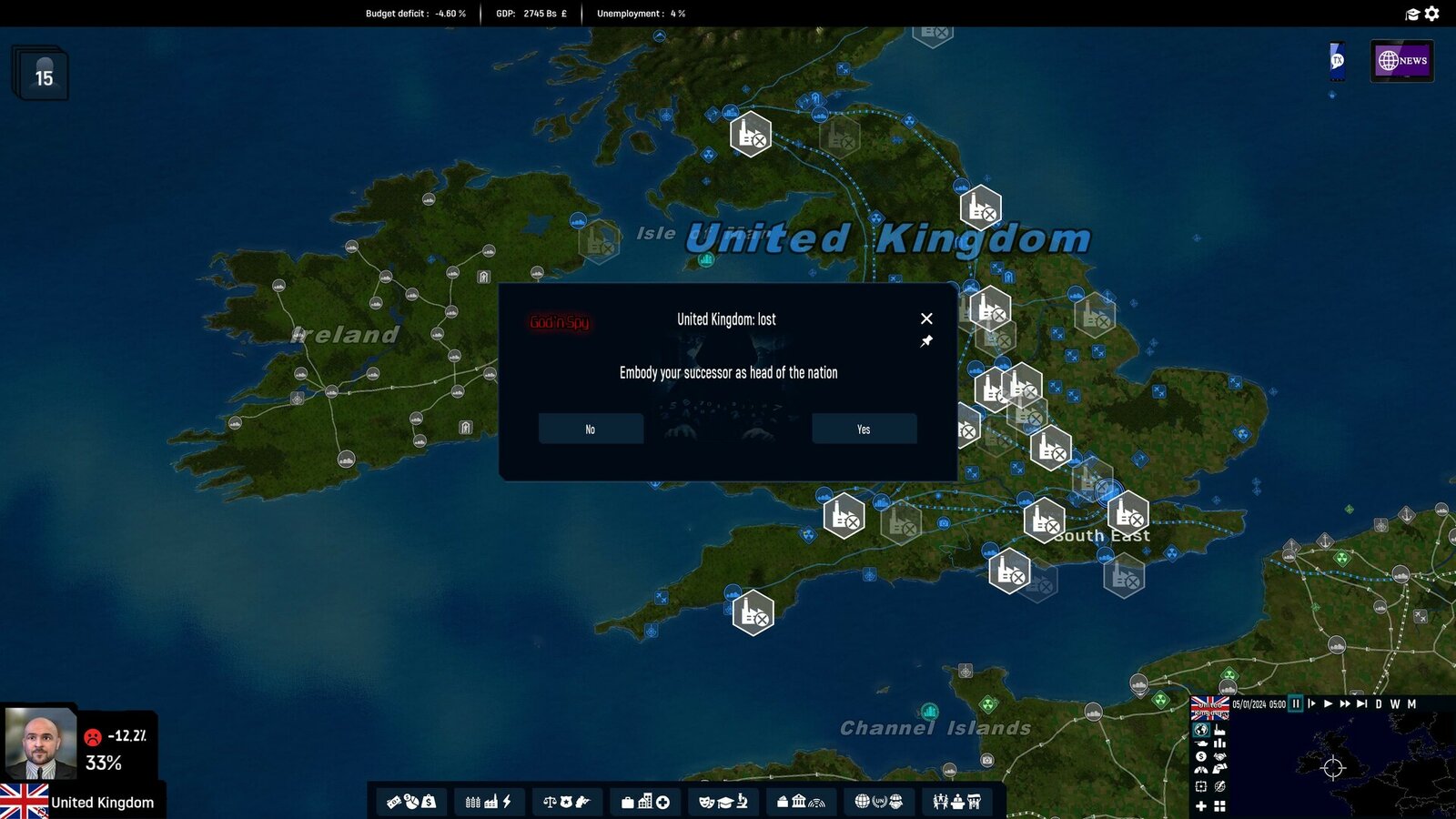 God'n Spy Add-on - Geo-Political Simulator 5