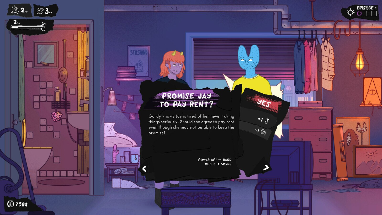 Dead Pets: A Punk Rock Slice of Life Sim