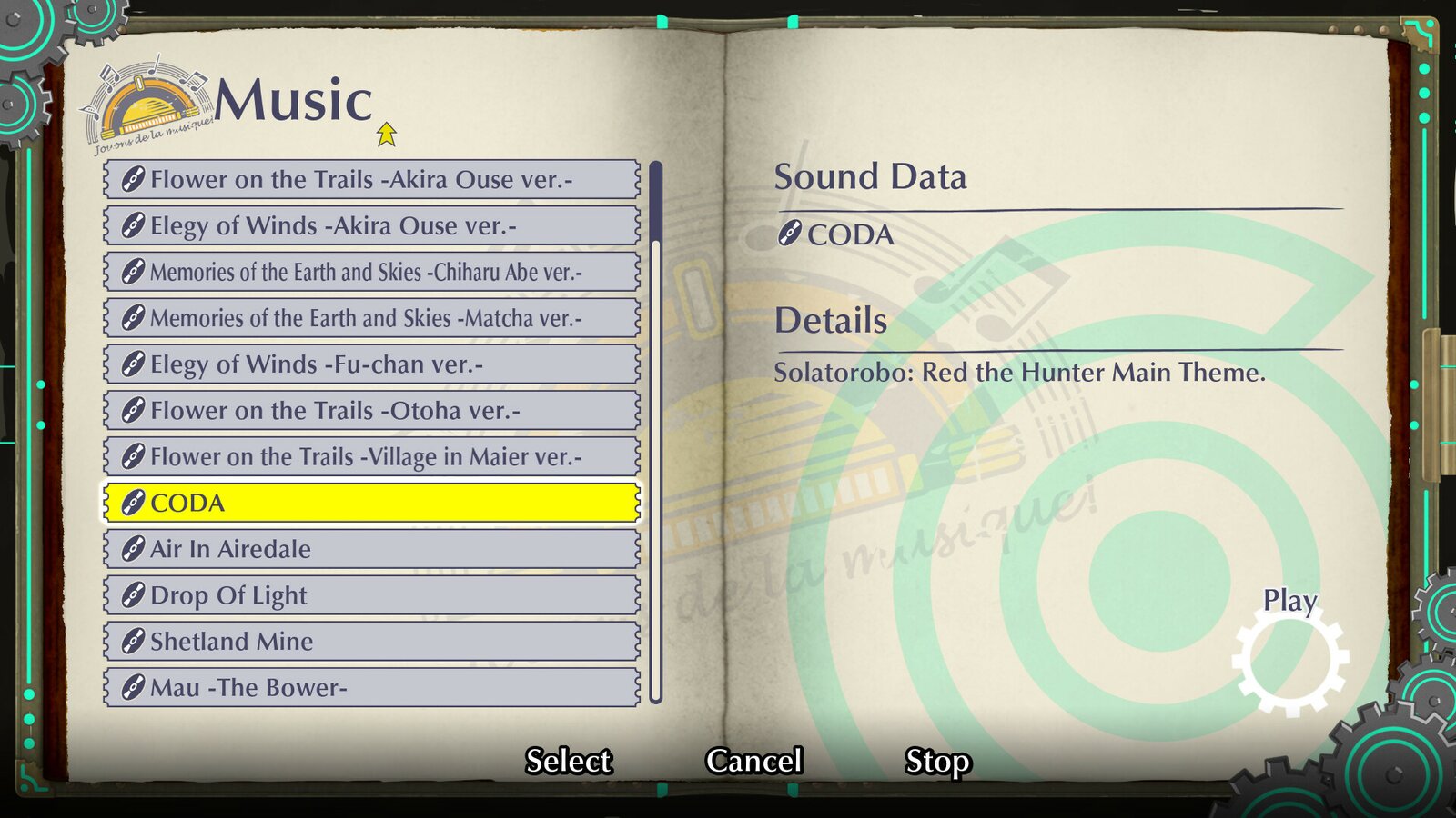 Fuga: Melodies of Steel 3 - Solatorobo: Red the Hunter Sound Pack