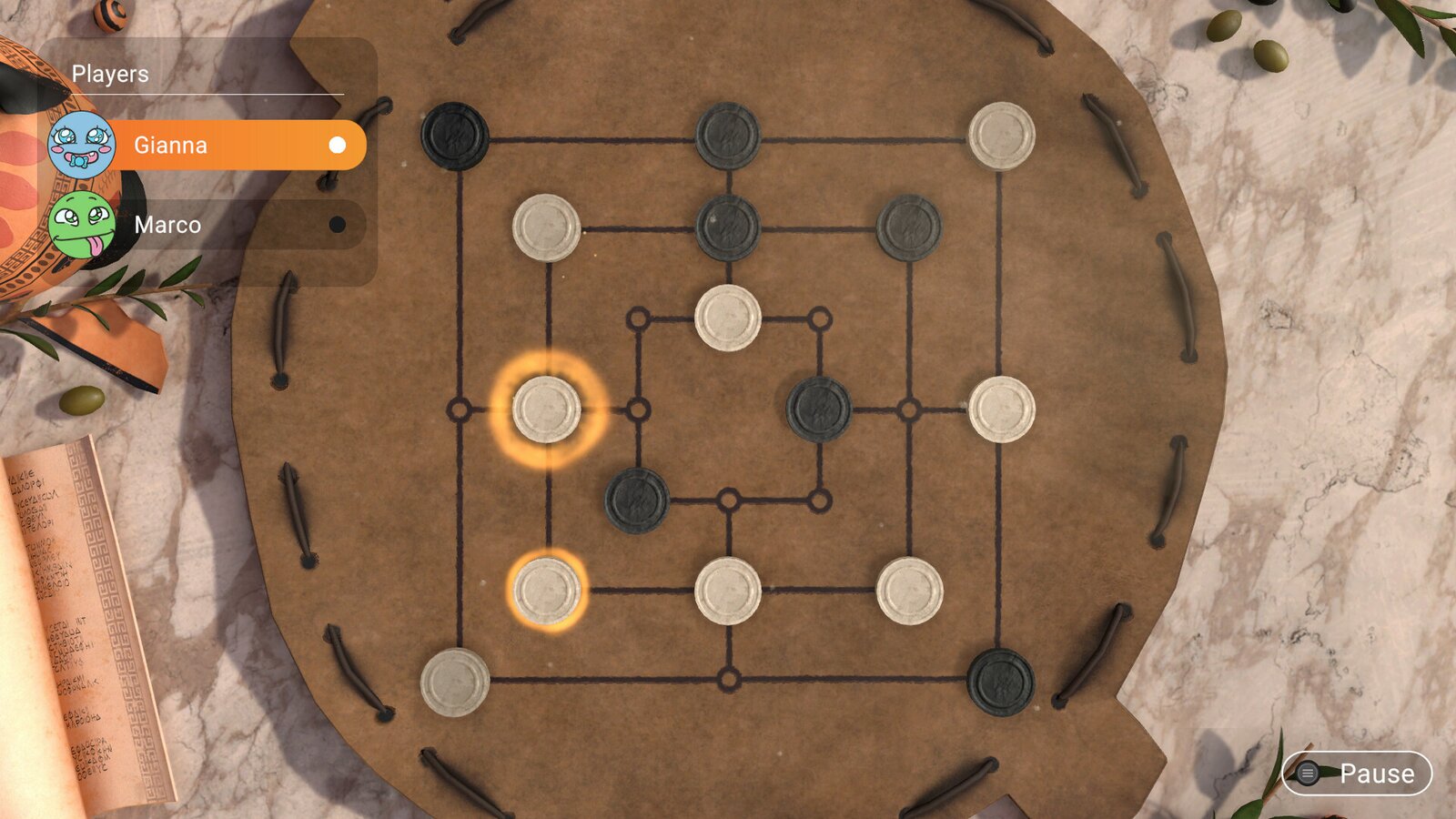 Backgammon + Checkers + Mills