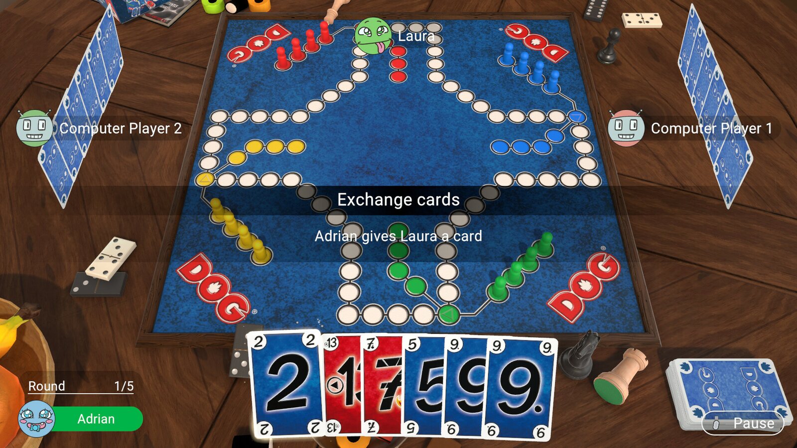 DOG - The dog takes the hindmost