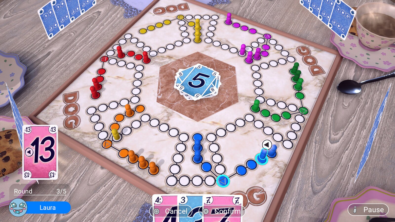 DOG - The dog takes the hindmost