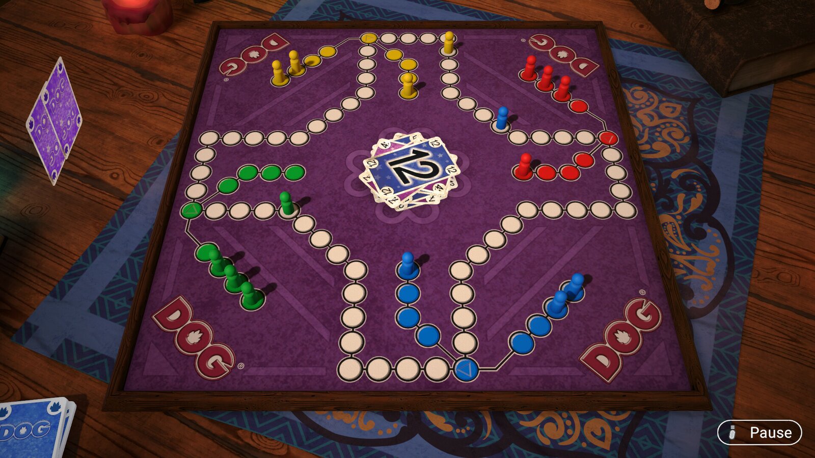 DOG - The dog takes the hindmost