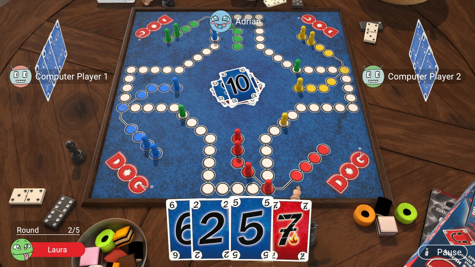 DOG - The dog takes the hindmost