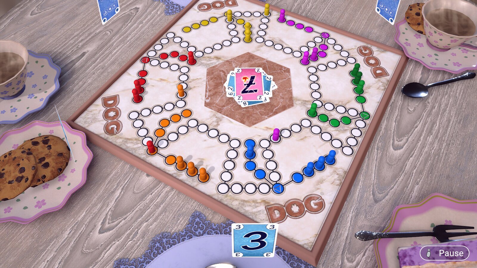 DOG - The dog takes the hindmost