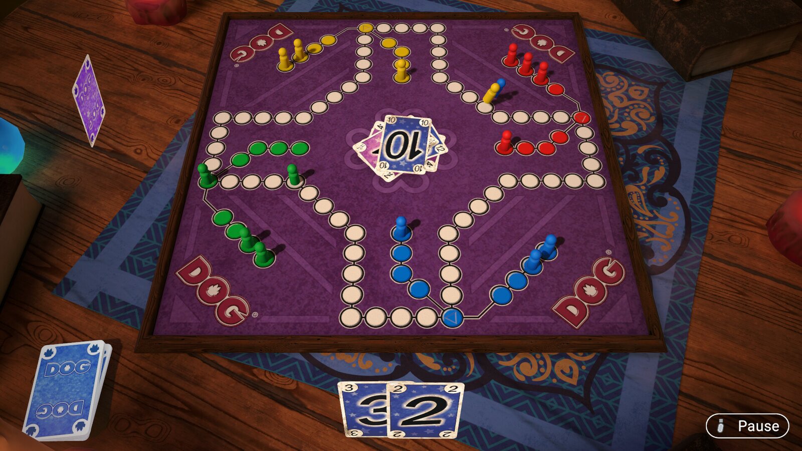 DOG - The dog takes the hindmost