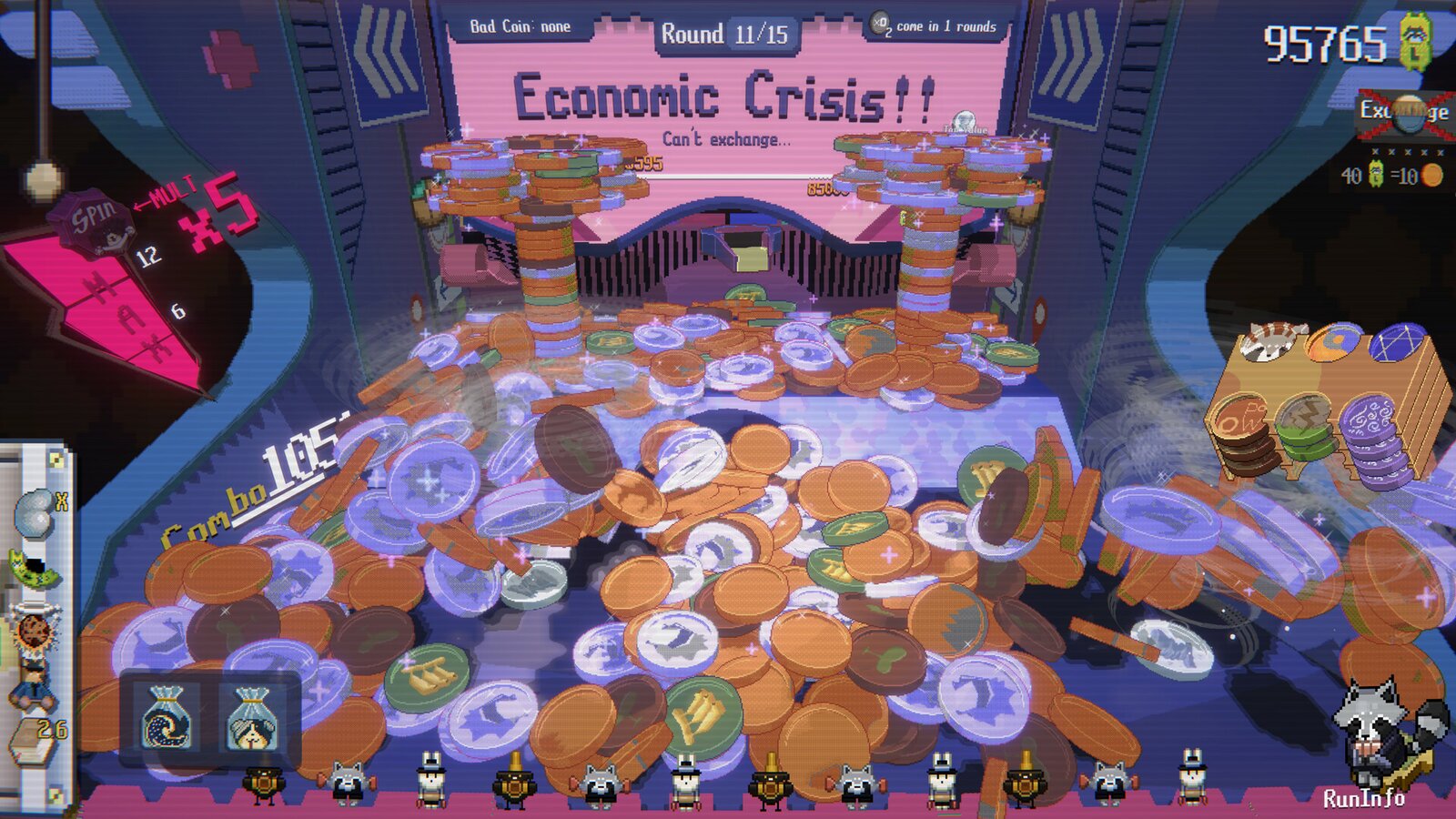 RACCOIN: Coin Pusher Roguelike