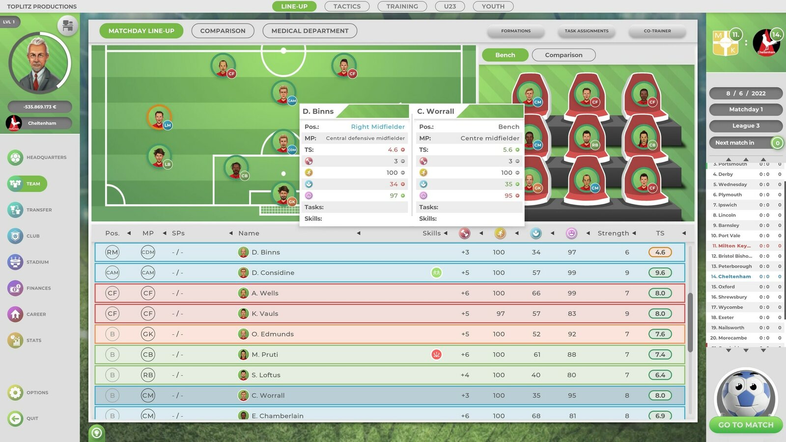 GOAL! The Club Manager
