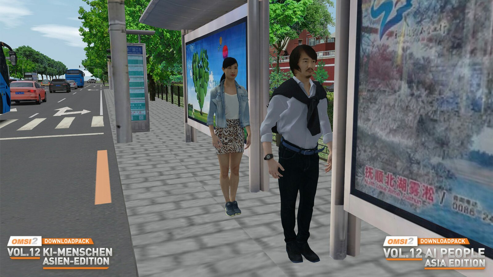 OMSI 2 - Add-on Downloadpack Vol. 12 - AI People - Asia Edition