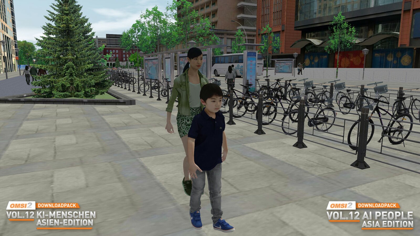 OMSI 2 - Add-on Downloadpack Vol. 12 - AI People - Asia Edition