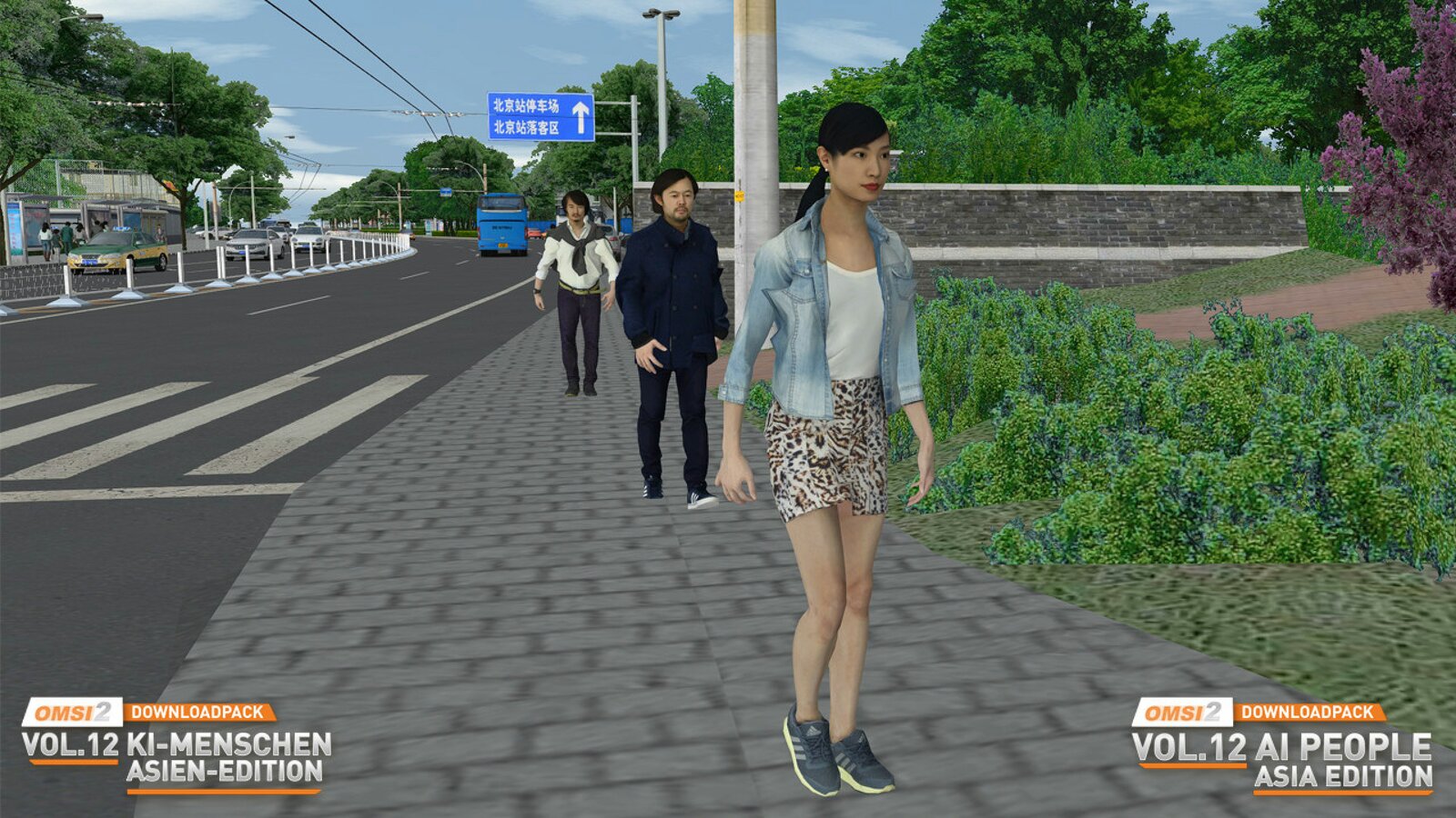 OMSI 2 - Add-on Downloadpack Vol. 12 - AI People - Asia Edition