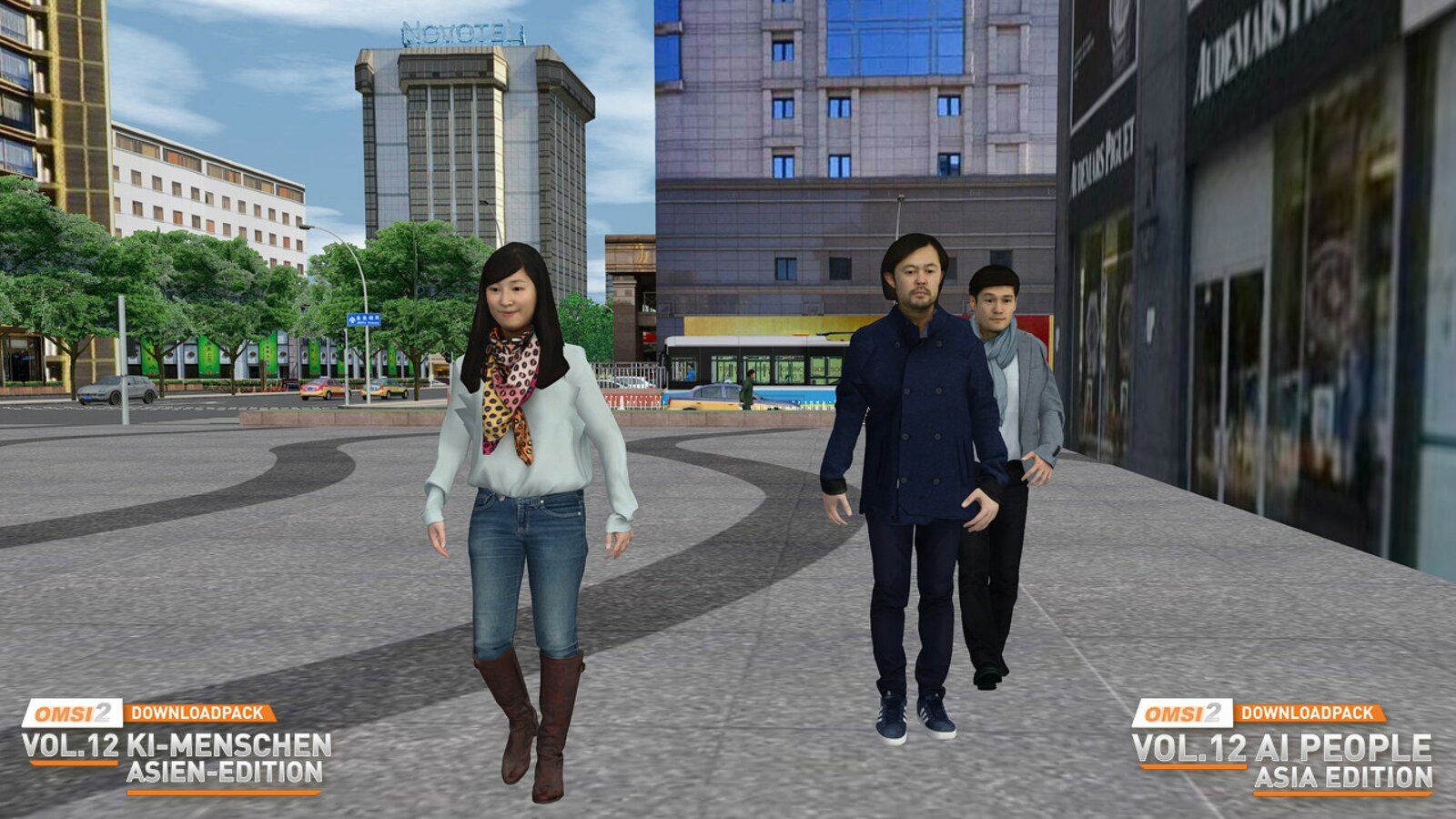 OMSI 2 - Add-on Downloadpack Vol. 12 - AI People - Asia Edition