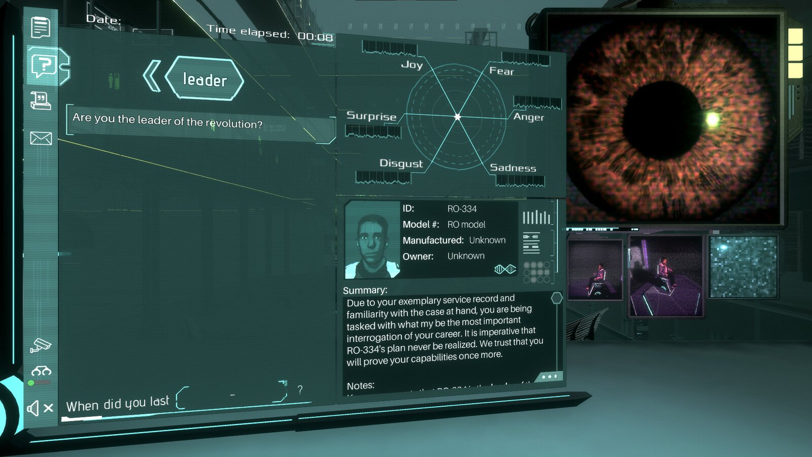 Silicon Dreams | cyberpunk interrogation