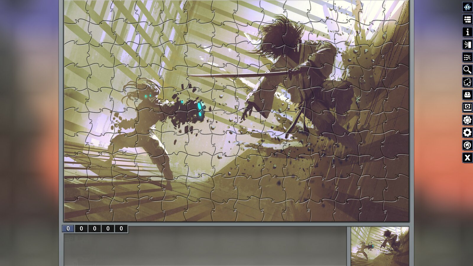 Pixel Puzzles Illustrations & Anime - Jigsaw Pack: Samurai