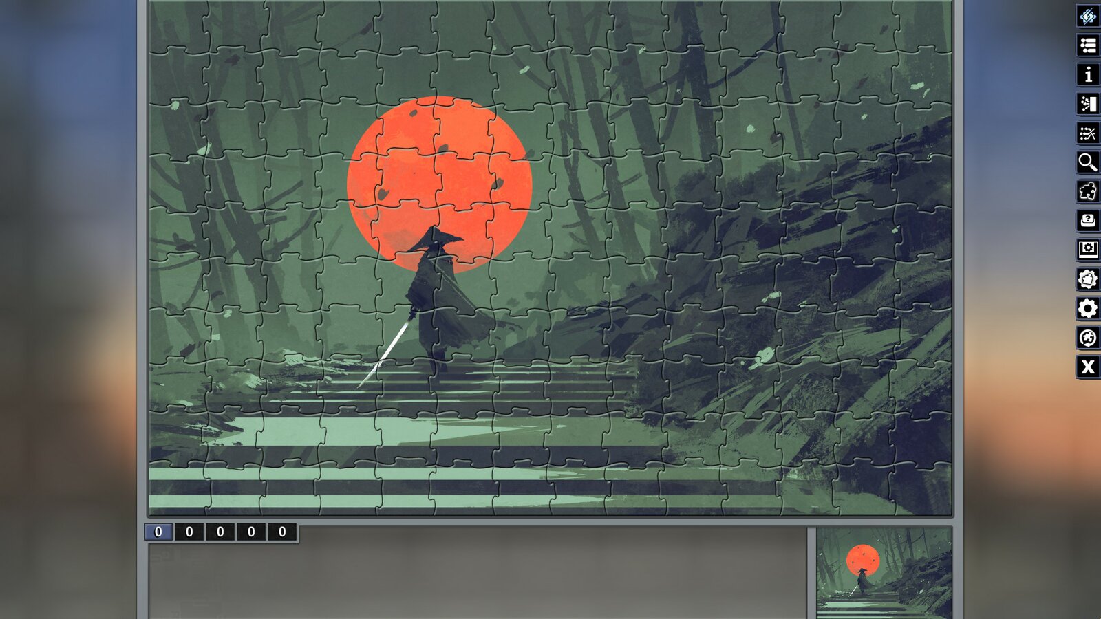 Pixel Puzzles Illustrations & Anime - Jigsaw Pack: Samurai