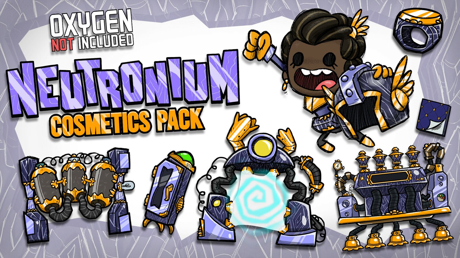 Oxygen Not Included - Neutronium Cosmetics Pack