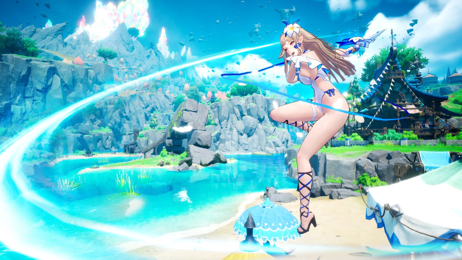 DragonSword : Awakening - Costume : White Flower of the Blue Waves