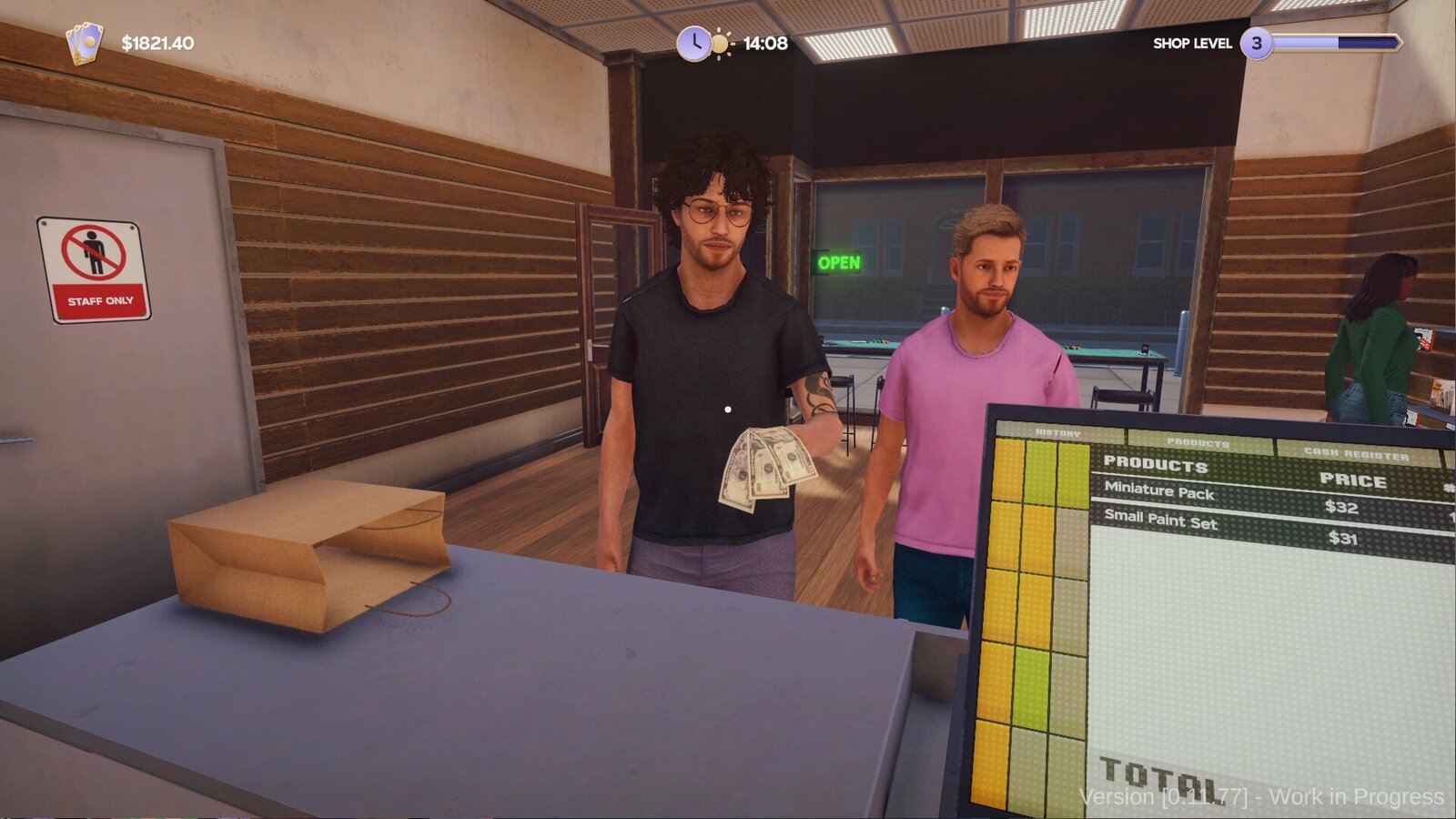 Tabletop Game Shop Simulator